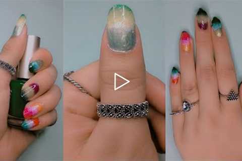 Gradient Nail Art Tutorial - Easy Nail Art | Nail Art Design - Easy Nail Art | Creative ideas