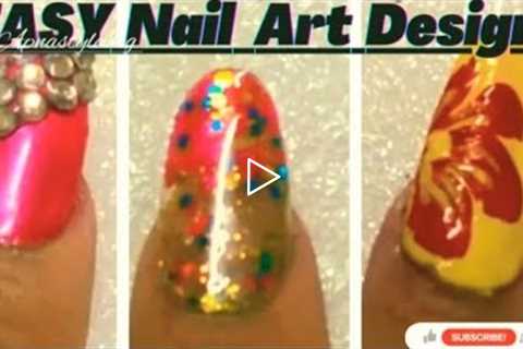 How To Nail Art Designs At Home Easy Nail Art 💅🤗