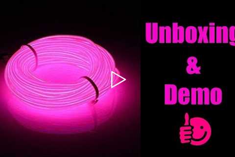 JIGUOOR 16.4ft / 5m Bright Neon Light Strip (Unboxing - Demonstration - Review)