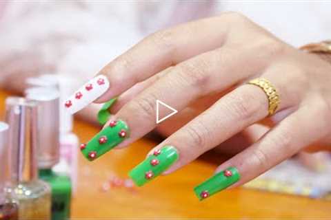 Simple Nail Art Designs For Beginners | Learn How To Design Nail With OunNuth SN #15