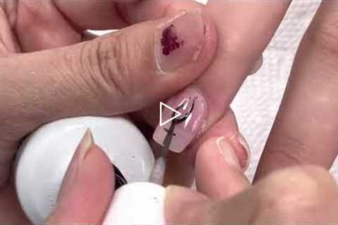 Simple black nail art design Ideas/YouTube Amy Huynh