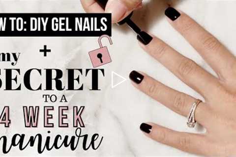 Gel Manicure at Home on Natural Nails | SECRET to long lasting polish