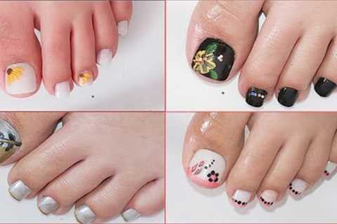 Toe nail art designs ~ Toe nail art easy 🌺‼️ Unhas Decoradas #unhasdecoradas #pedicure