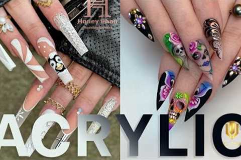 ✨278✨ 10+ The Most Creative Acrylic Nail Art Designs Tutorial Ideas