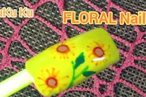 Floral Nail Art Easy Tutorial Design 2