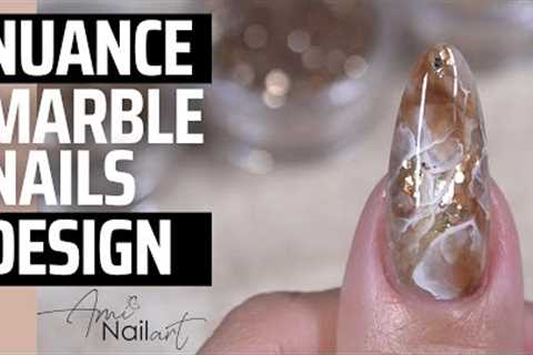 NUANCE MARBLE NAIL ART DESIGNS TUTORIAL