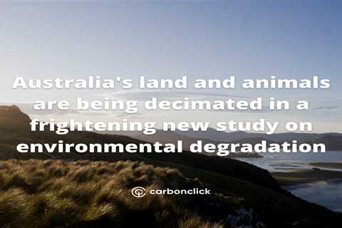 Australia's land and animals are being decimated in a frightening new study on environmental..