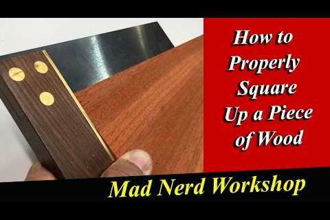 Squaring up wood the correct way, basic woodworking skill.