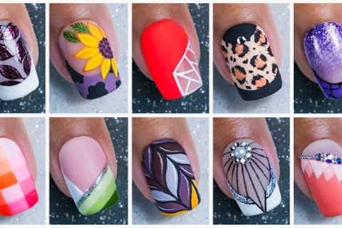 Top 10 New Short Nail Designs 2023 #tutorial | Best Nail Art Compilation