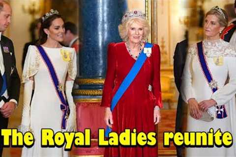 The Royal Ladies reunite at the State Banquet at Buckingham Palace 👑✨