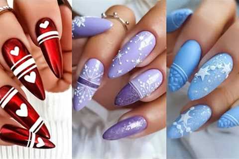 Nail Art Designs 2023❤️💅 Best Nail Art | WINTER Nail ART design | Simple Nail Art Ideas  #681