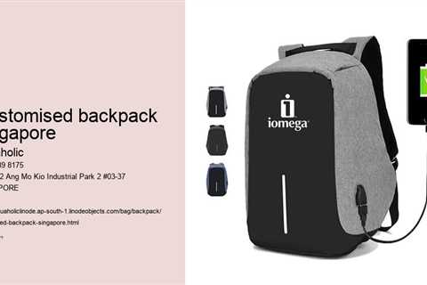 customised backpack singapore