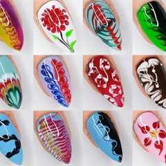 25+ Drag Marble Nail Art Designs | Easy Nail Art For Beginners #nailart #naildesign #easynailart
