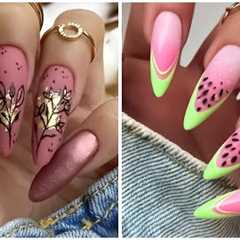 Simple Nails Art Ideas 2024❤️💅Summer Compilation For Beginners | Nail Art Designs  ❤️💅| Cute..