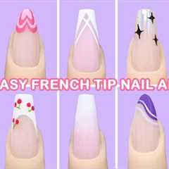 Easy French tip nail art for beginners! 💅🏻