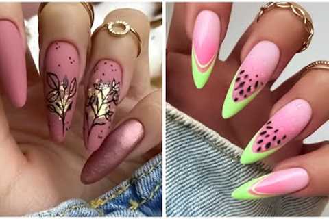 Simple Nails Art Ideas 2024❤️💅Summer Compilation For Beginners | Nail Art Designs  ❤️💅| Cute..