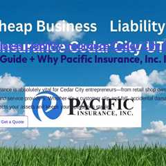 Cheap Business Liability Insurance Cedar City Utah : Complete Guide + Why Pacific Insurance, Inc...