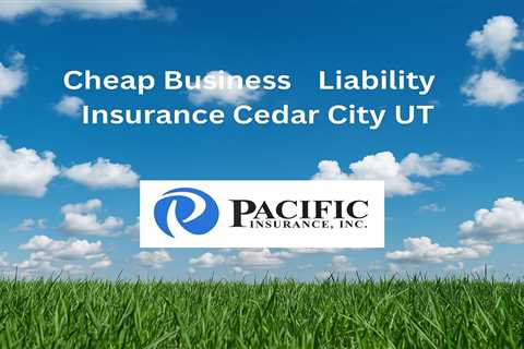 Cheap Business Liability Insurance Cedar City Utah