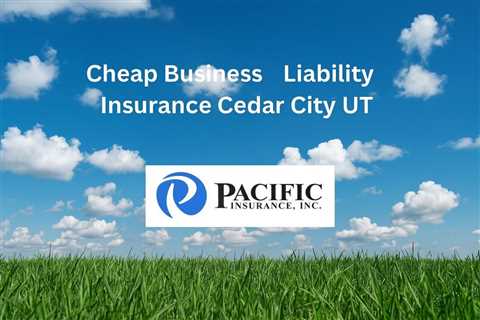 Cheap Business Liability Insurance Cedar City Utah