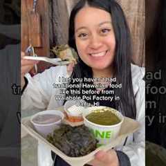 MOST AUTHENTIC HAWAIIAN FOOD Local spot in Oahu, Hawaii with Waiahole Poi Factory